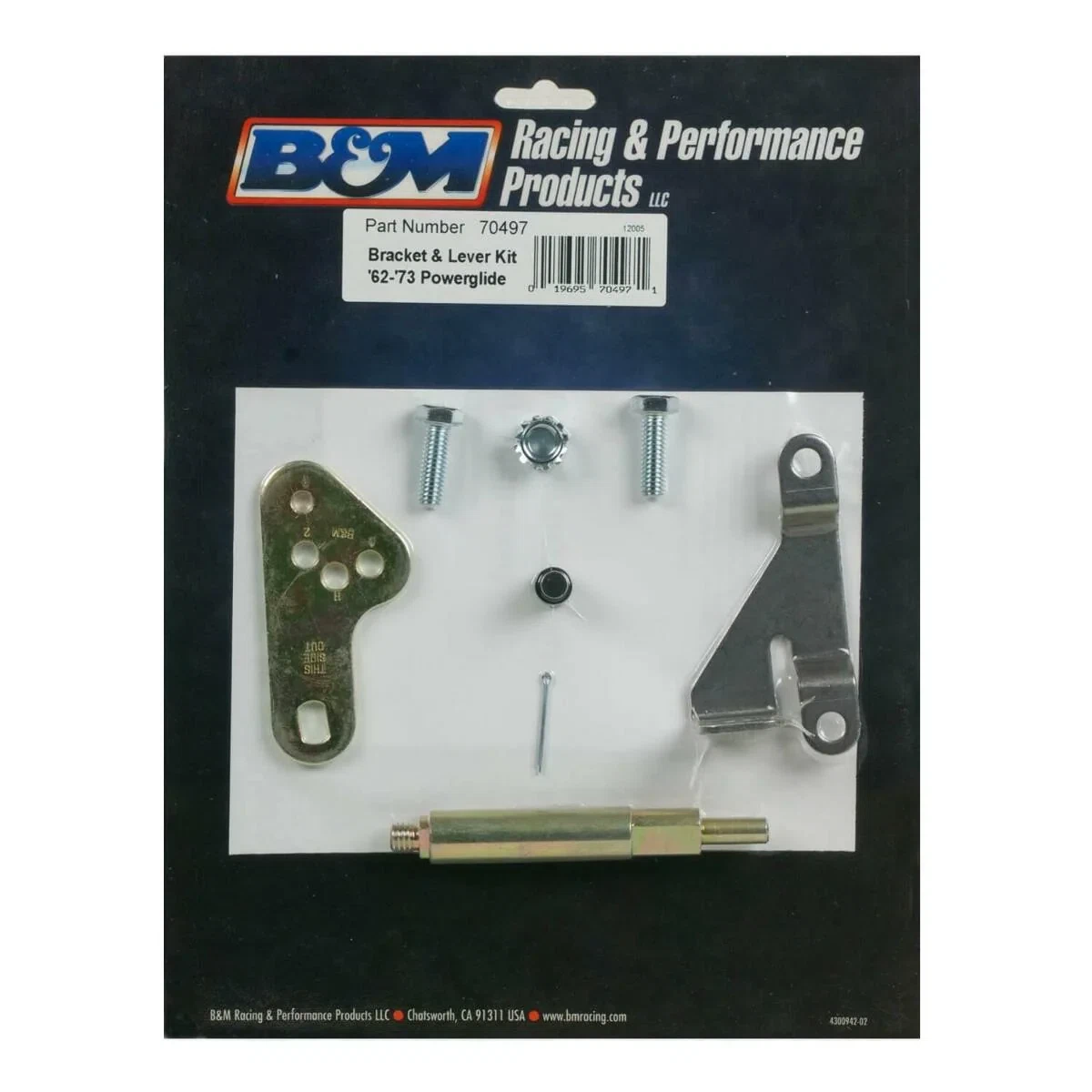 B&M Cable Bracket & Shift Lever Kit - GM - 70497